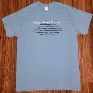 OT Blue Shirt Unisex (Occupational Therapy) NWOT